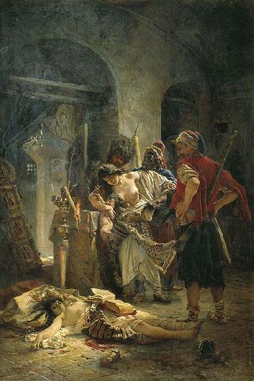 Konstantin Makovsky The Bulgarian martyresses Spain oil painting art
